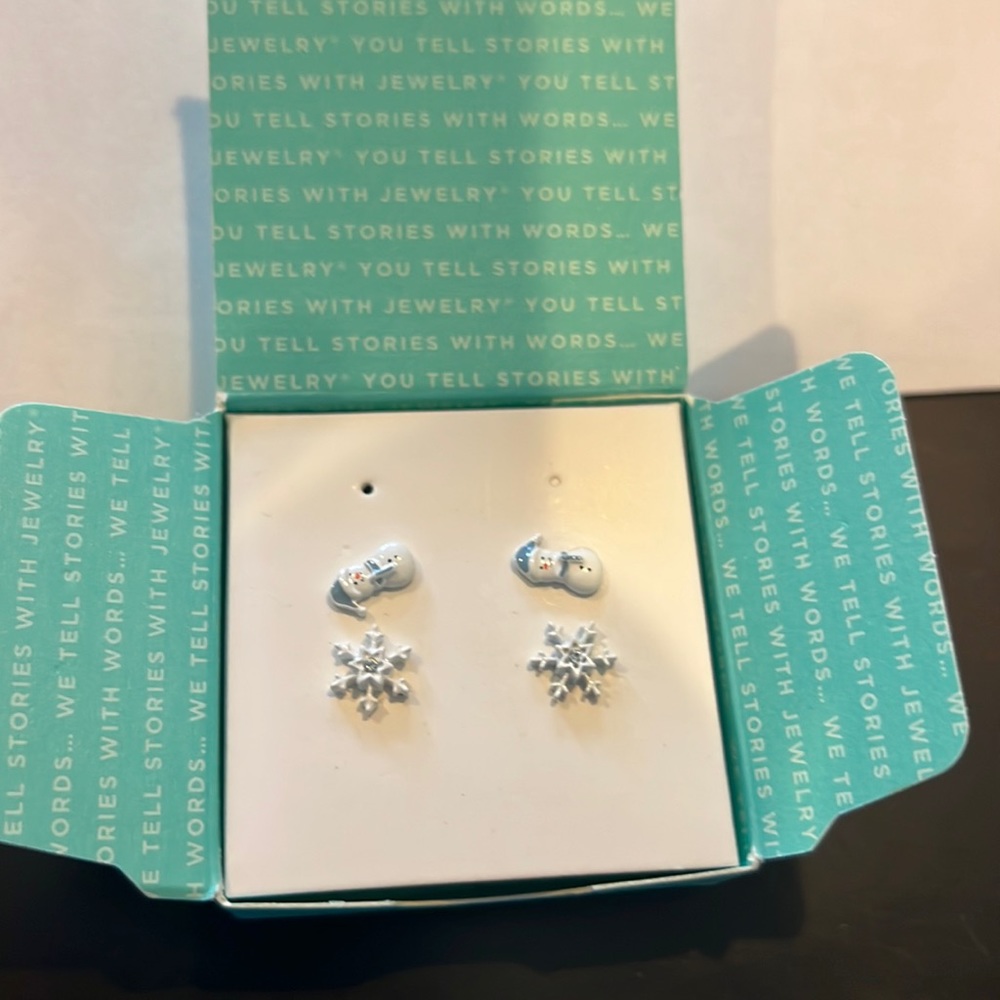 Winter Origami Owl earrings